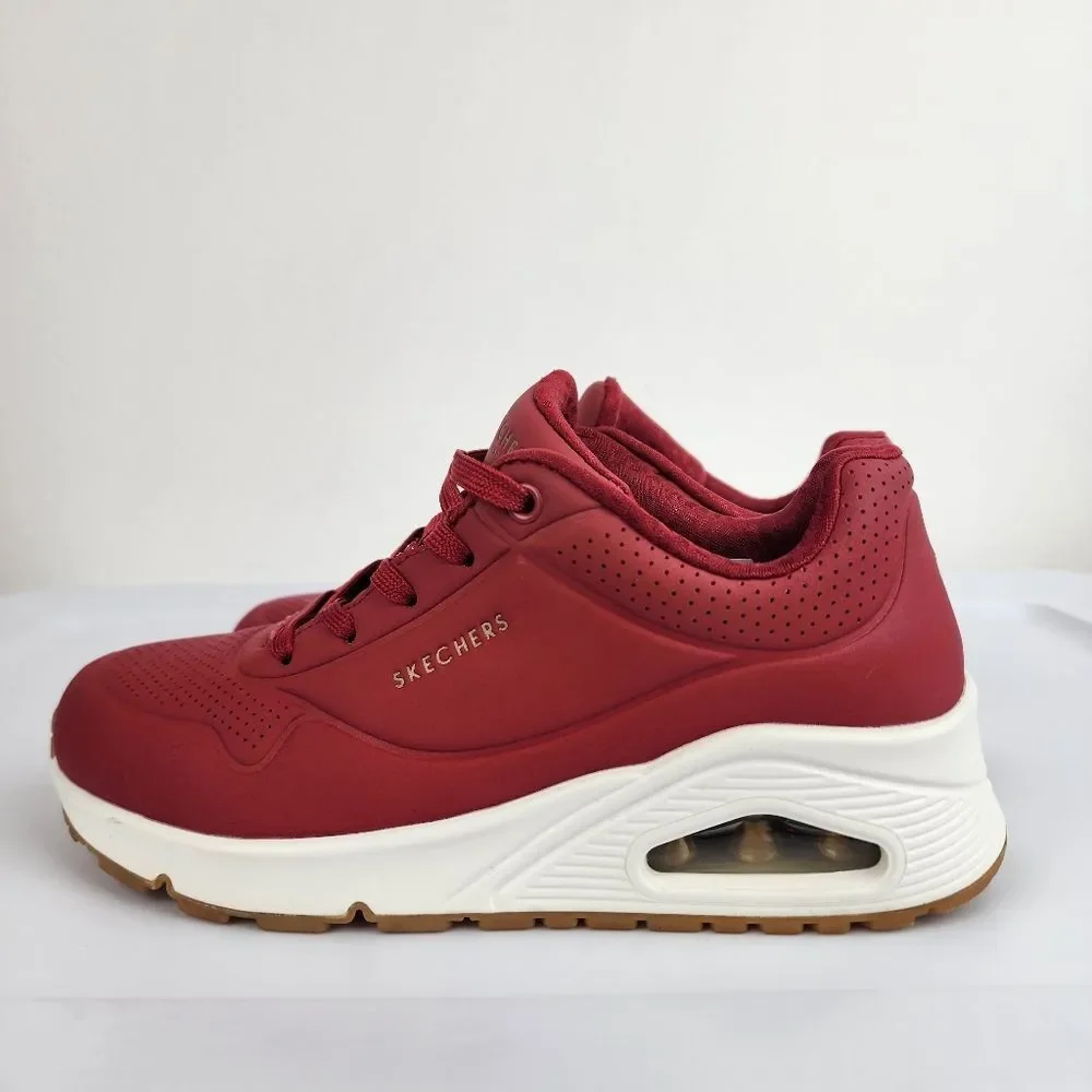 Skechers Women's Red Sneakers Size 6 Memory Foam Athletic Walking Shoes - Picture 14 of 15